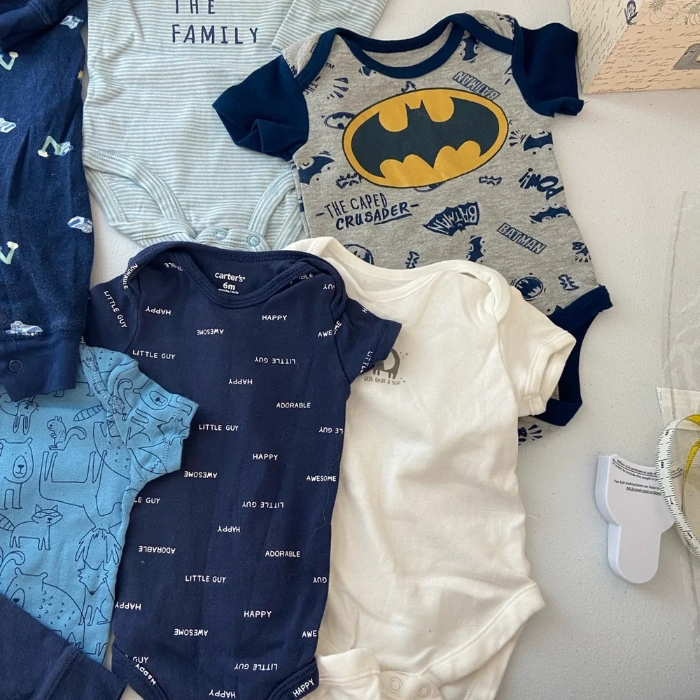 EUC Carter’s Children’s Place‎ baby boy’s 6-9 months jumper onesie pajamas pants